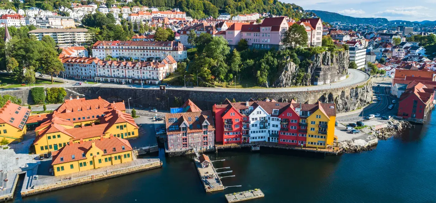Tyskebryggen view of Oslo, Norway