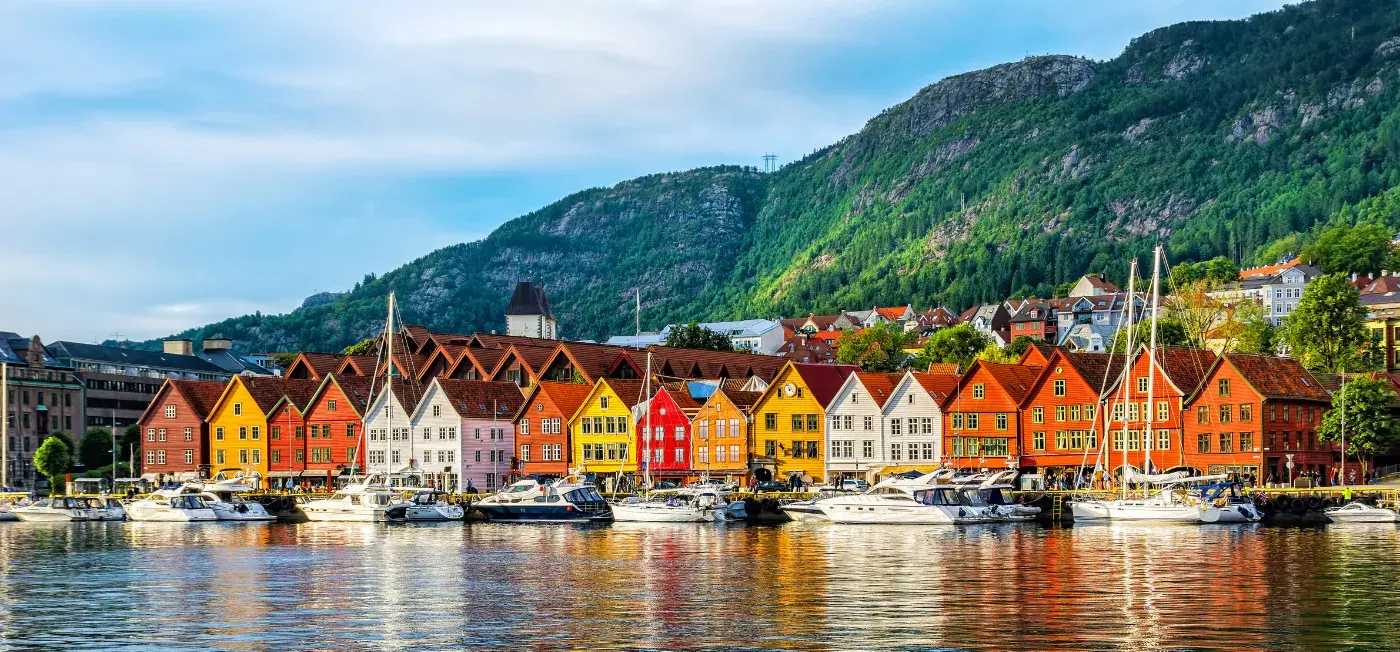 Bryggen view of Oslo, Norway