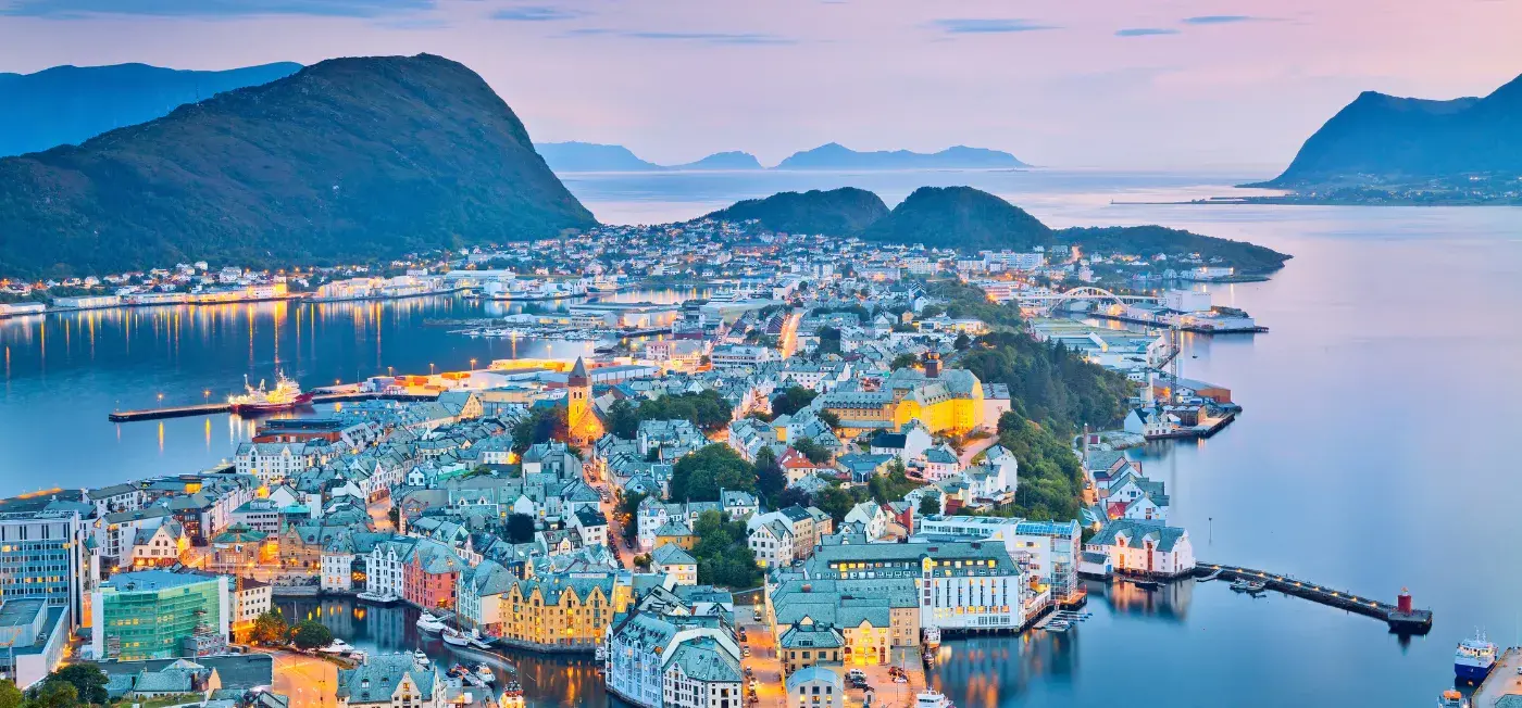 Ålesund view of Oslo, Norway