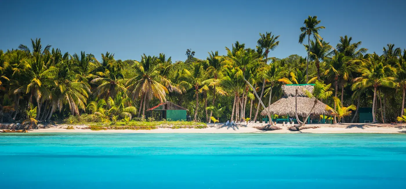 Saona Island view of Punta Cana, Dominican Republic